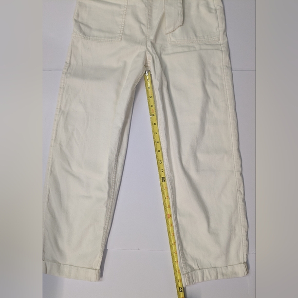 American Eagle Cotton Beige White Jumpsuit - Picture 4 of 7